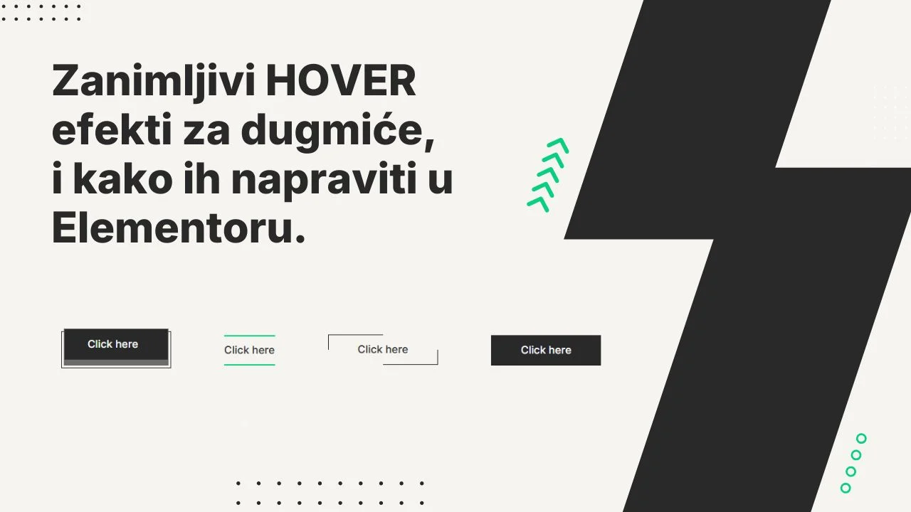 Hover efekti za dugmice - Generate Web