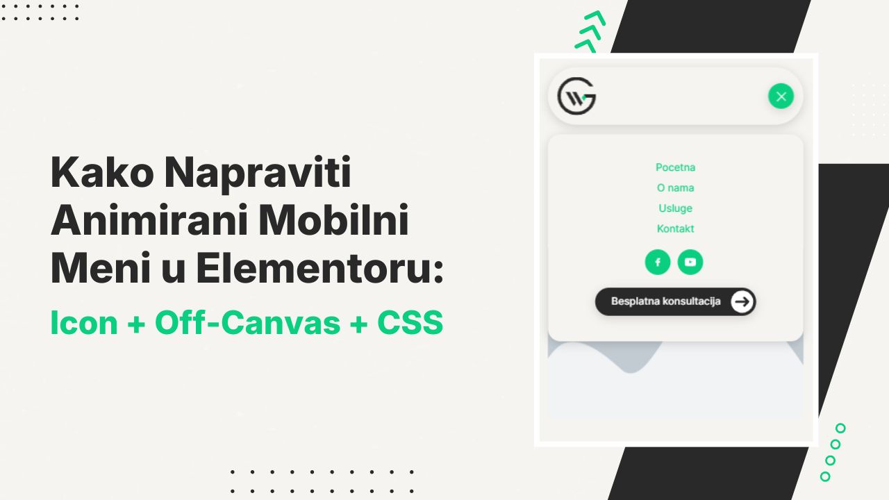 Animirani Mobilni Meni - Generate Web