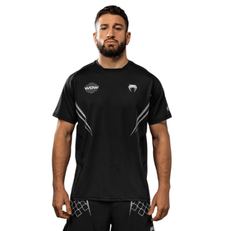 Venum x WOW FC Dry-Tech T-Shirt - Black/Silver Grey